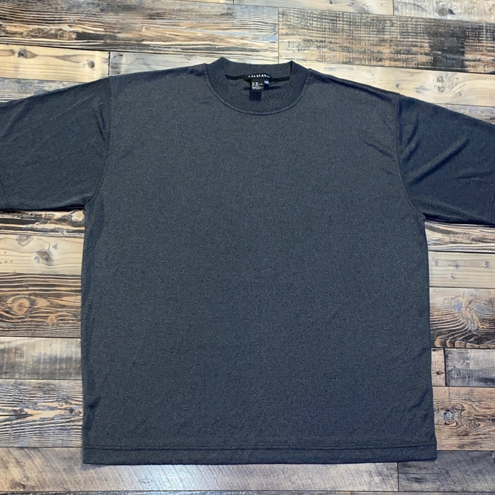 Tulliano Silk Charcoal Gray Men's Short Sleeve Tee